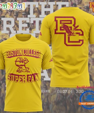 Boston College Eagles Football 2024 Super Fan 3D Shirt