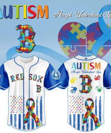 Boston Red Sox Mlb X Autism Awareness Month Baseball Jersey