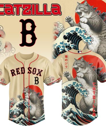 Boston Red Sox Mlb X Catzilla Style Japans Baseball Jersey