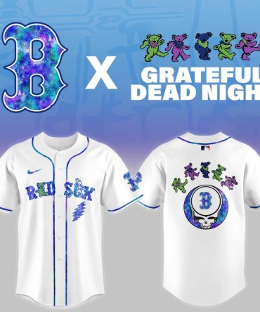 Boston Red Sox Mlb X Grateful Dead Theme Night Game Baseball Jersey