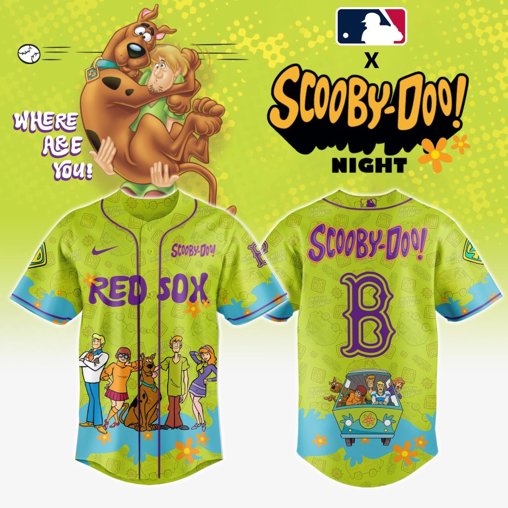 Boston Red Sox Mlb X Scooby Doo Baseball Jersey