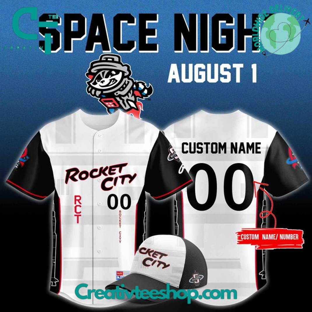 Rocket City Trash Pandas X 2025 Space Night Special Baseball Jersey