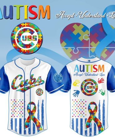 Chicago Cubs Mlb X Autism Awareness Month Baseball Jersey