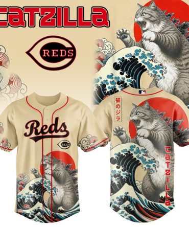 Cincinnati Reds Mlb X Catzilla Style Japans Baseball Jersey