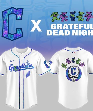 Cleveland Guardians Mlb X Grateful Dead Theme Night Game Baseball Jersey