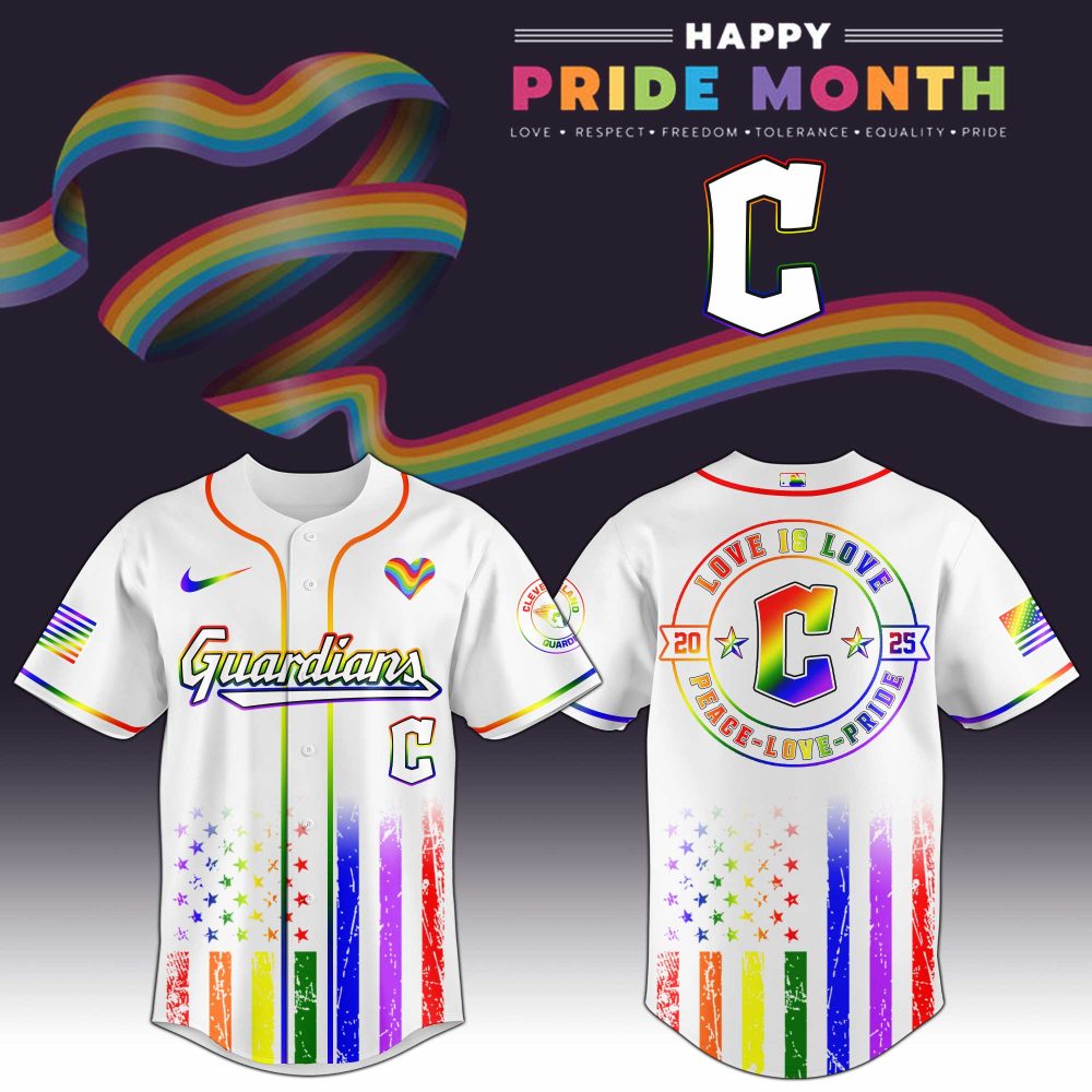 Cleveland Guardians Mlb X Happy Pride Month Limited Edition Jersey