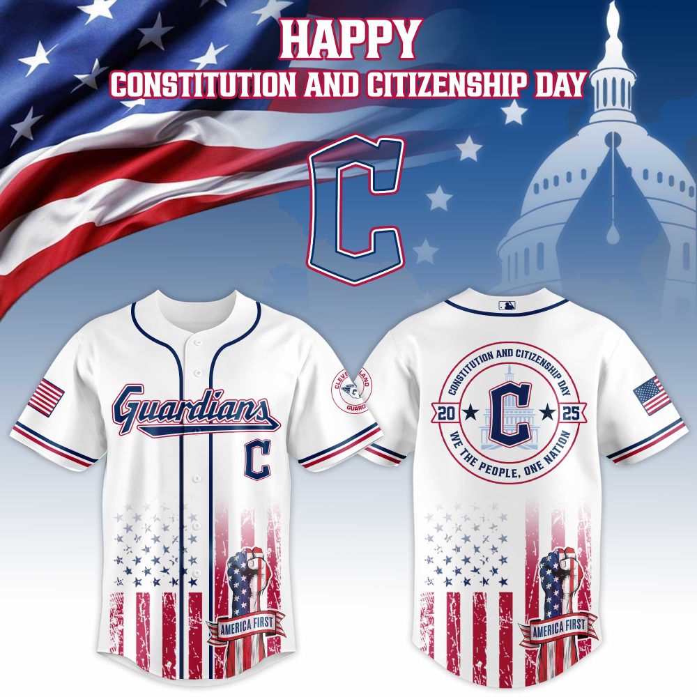 Cleveland Guardians Mlb X Usa Happy Constitution And Citizenship Day Baseball Jersey