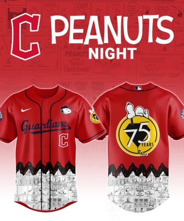 Cleveland Guardians X Peanuts Night Jersey
