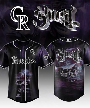 Colorado Rockies Mlb X Ghost Night Show Baseball Jersey