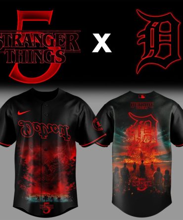 Detroit Tigers Mlb X Stranger Things Tentacles Custom Baseball Jersey