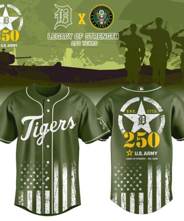 Detroit Tigers Mlb X Usa Legacy Of Strength Custom Baseball Jersey