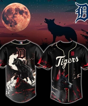 Detroit Tigers Mlb X Wolf Custom Baseball Jersey