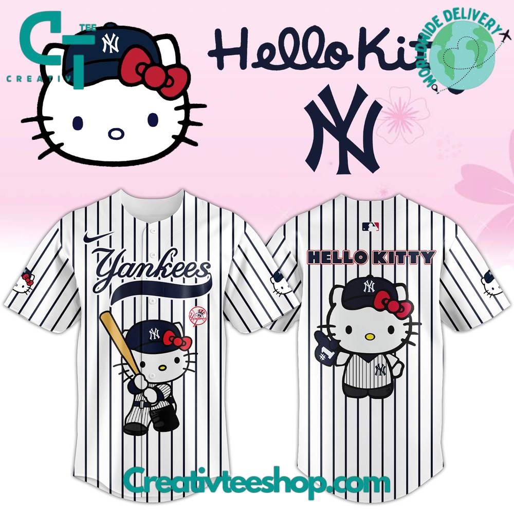 New York Yankees X Hello Kitty Baseball Jersey