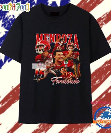 Fernando Mendoza Vintage Indiana Hoosiers Football Player Rose Graphic T Shirt