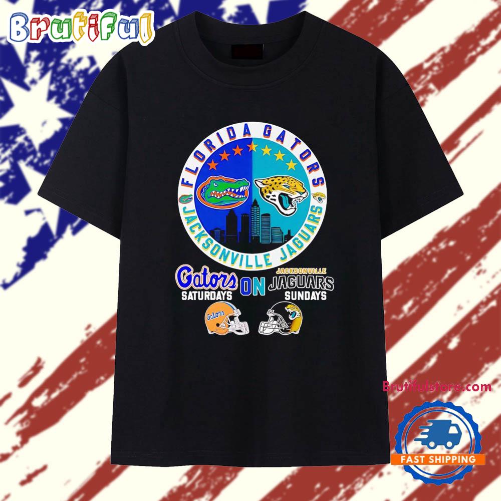 Florida Gators On Saturdays And Jacksonville Jaguars On Sundays T Shirt
