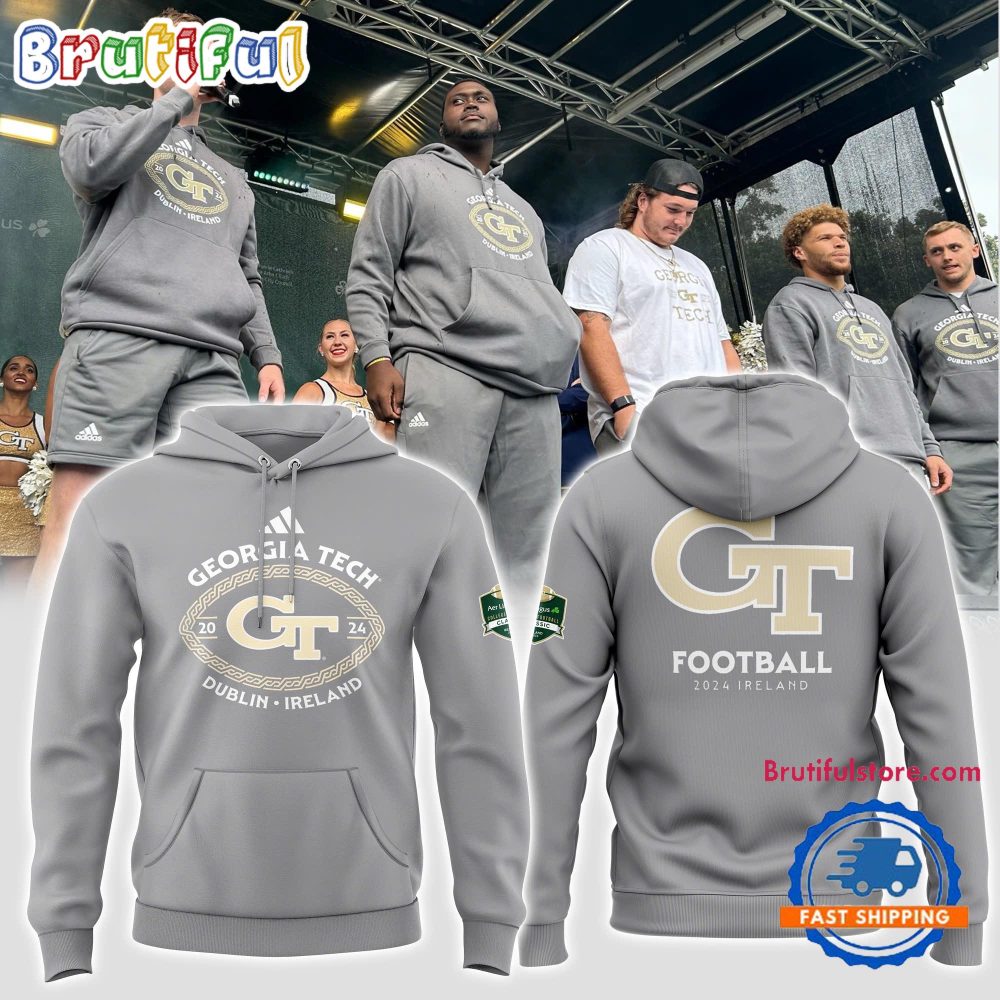 Georgia Tech Yellow Jackets Ireland Game 2024 Hoodie