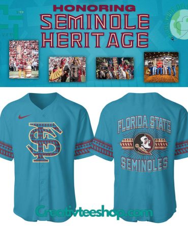 Fsu Seminoles Honoring Seminole Heritage 2025 Special Baseball Jersey