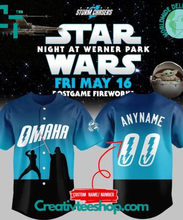 Omaha Storm Chaser X 2025 Star Wars Night Special Baseball Jersey
