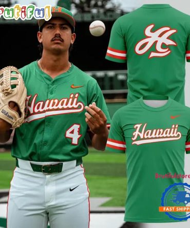 Hawaii Rainbow Warriors Baseball Classic Kelly Green Uniform 2026 Limited Edition T Shirt