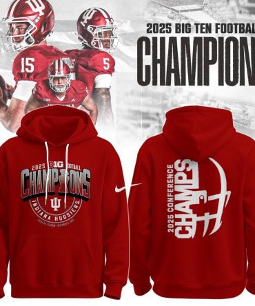 Indiana Hoosiers,Indiana Football University 2025 Big Ten Football Conference Champions Hoodie Limited Edition 1