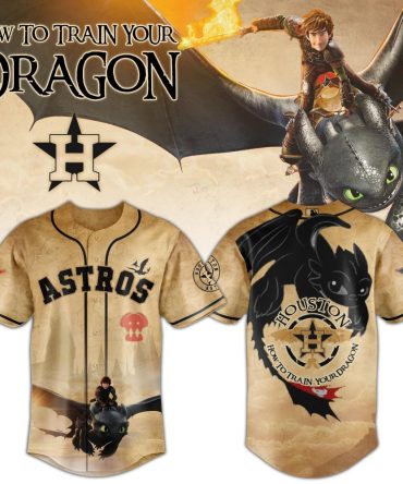 Houston Astros Mlb X How To Train Your Dragon Toothless Custom Baseball Jersey