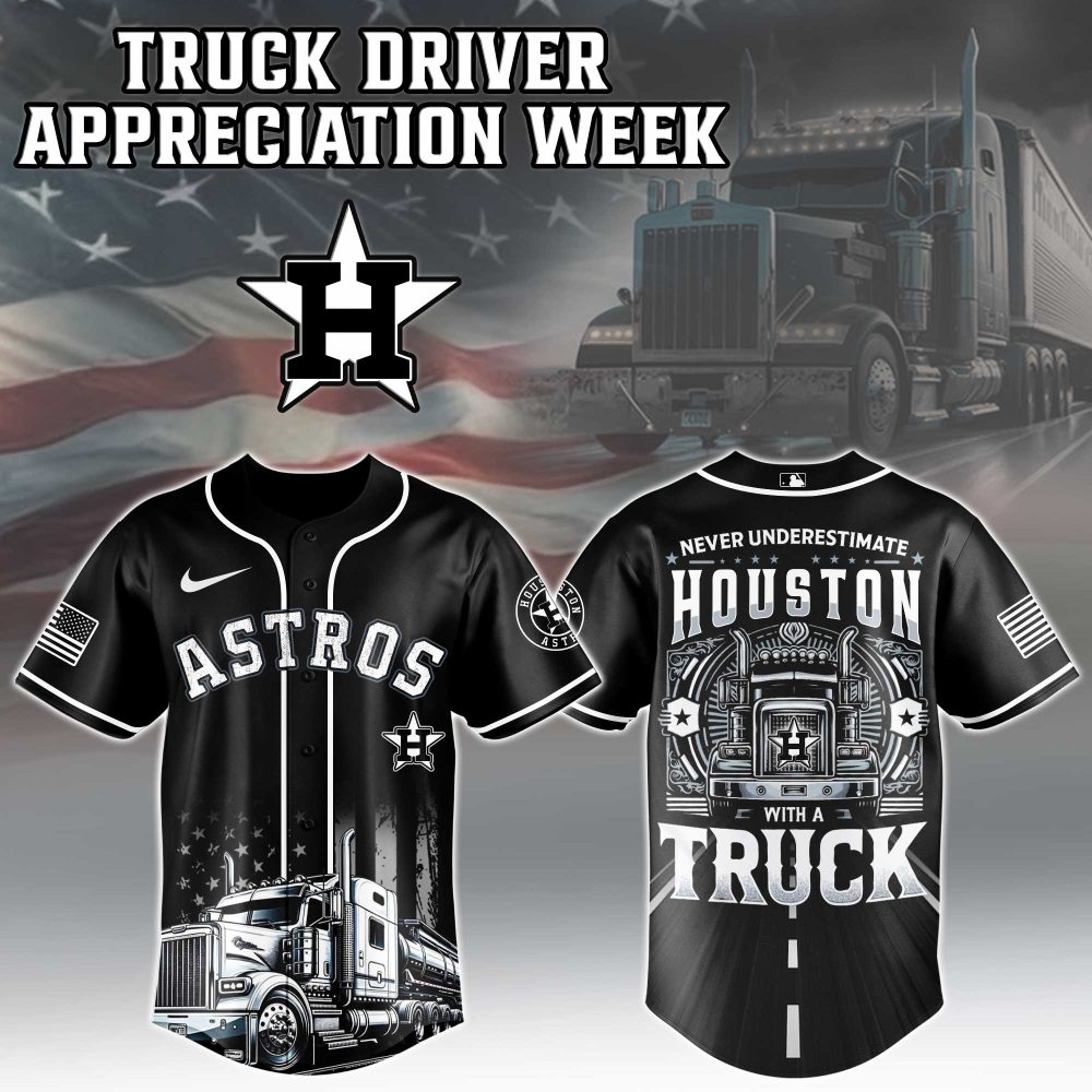 Houston Astros Mlb X Nation Truck Driver Appreciation Week Limited Edition Custom Baseball Jersey