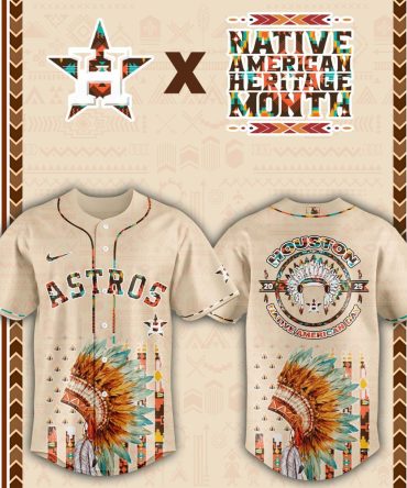 Houston Astros Native American Heritage Month Custom Baseball Jersey