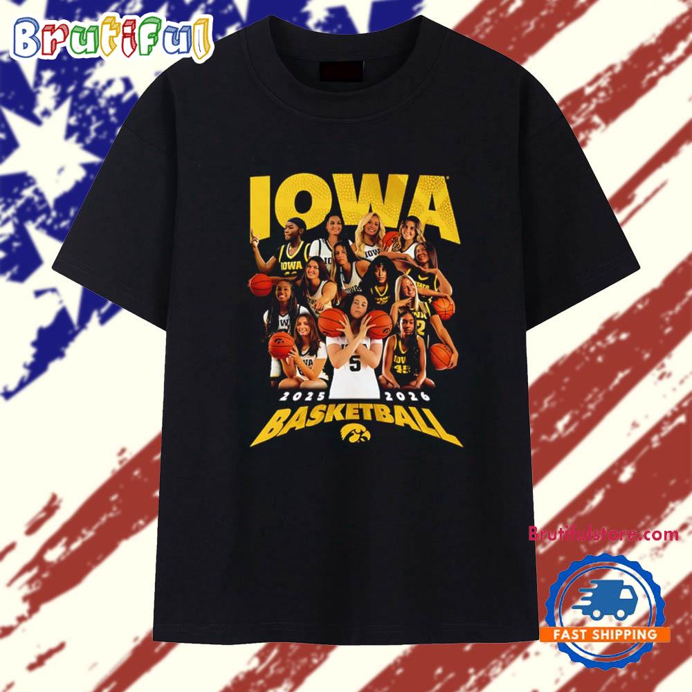 Iowa Women’S Basketball 2025 2026 Team Collage T Shirt