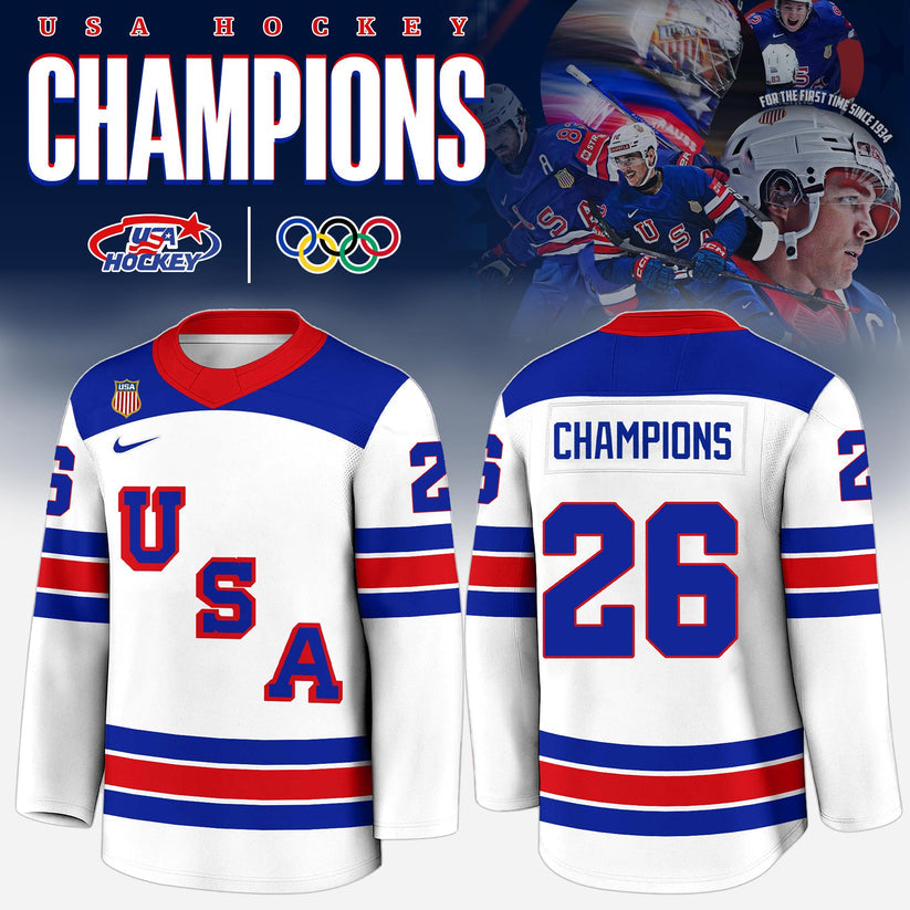 Usa Olympic 2026 New Customize Hockey Jersey