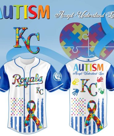 Kansas City Royals Mlb X Autism Awareness Month Custom Baseball Jersey