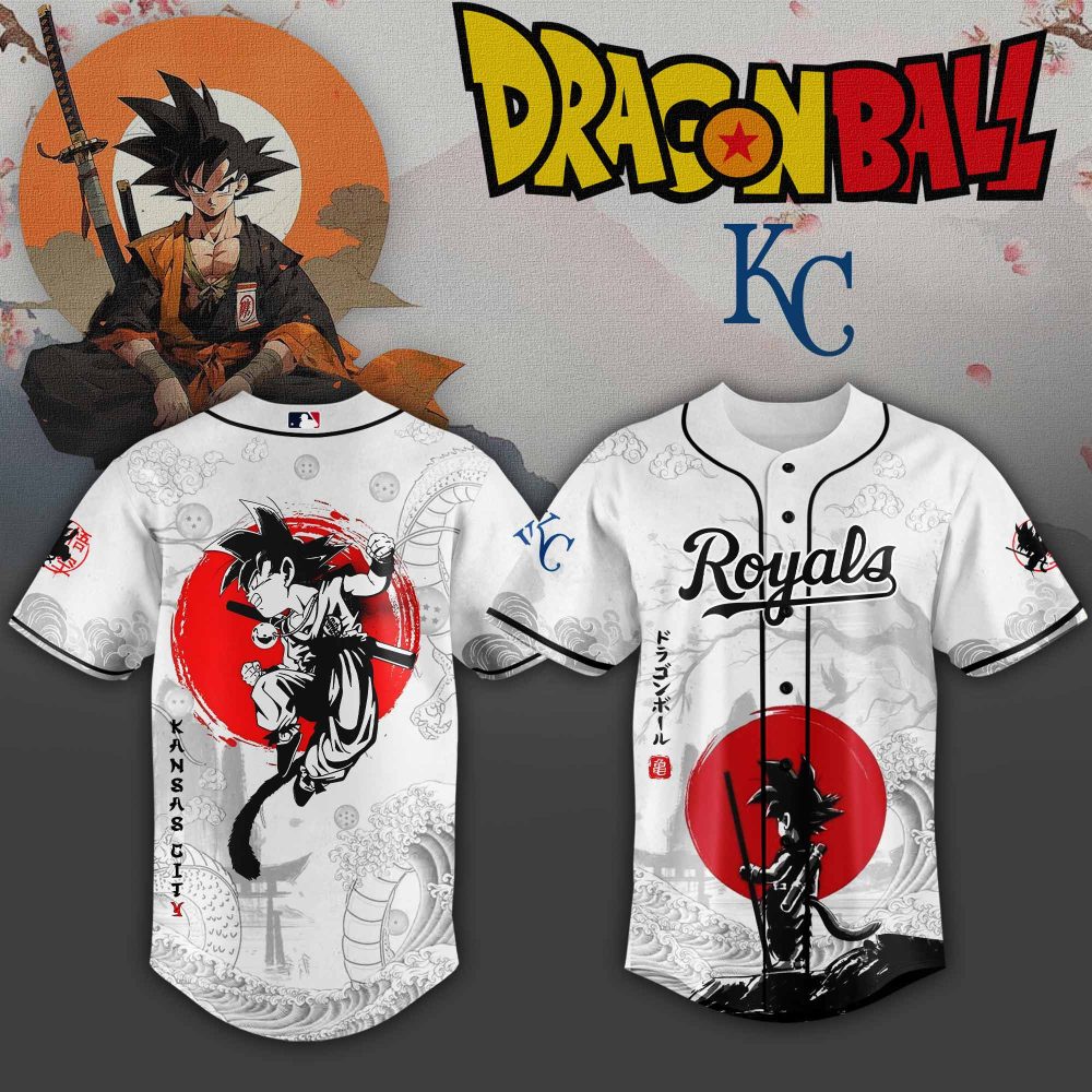 Kansas City Royals Mlb X Dragon Ball Super Saiyan Custom Baseball Jersey Collection