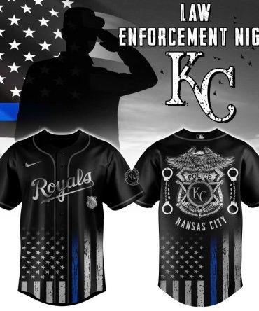 Kansas City Royals Mlb X Law Enforcement Night Edition Custom Baseball Jersey
