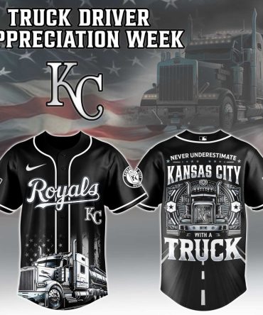 Kansas City Royals Mlb X Nation Truck Driver Appreciation Week Limited Edition Custom Baseball Jersey