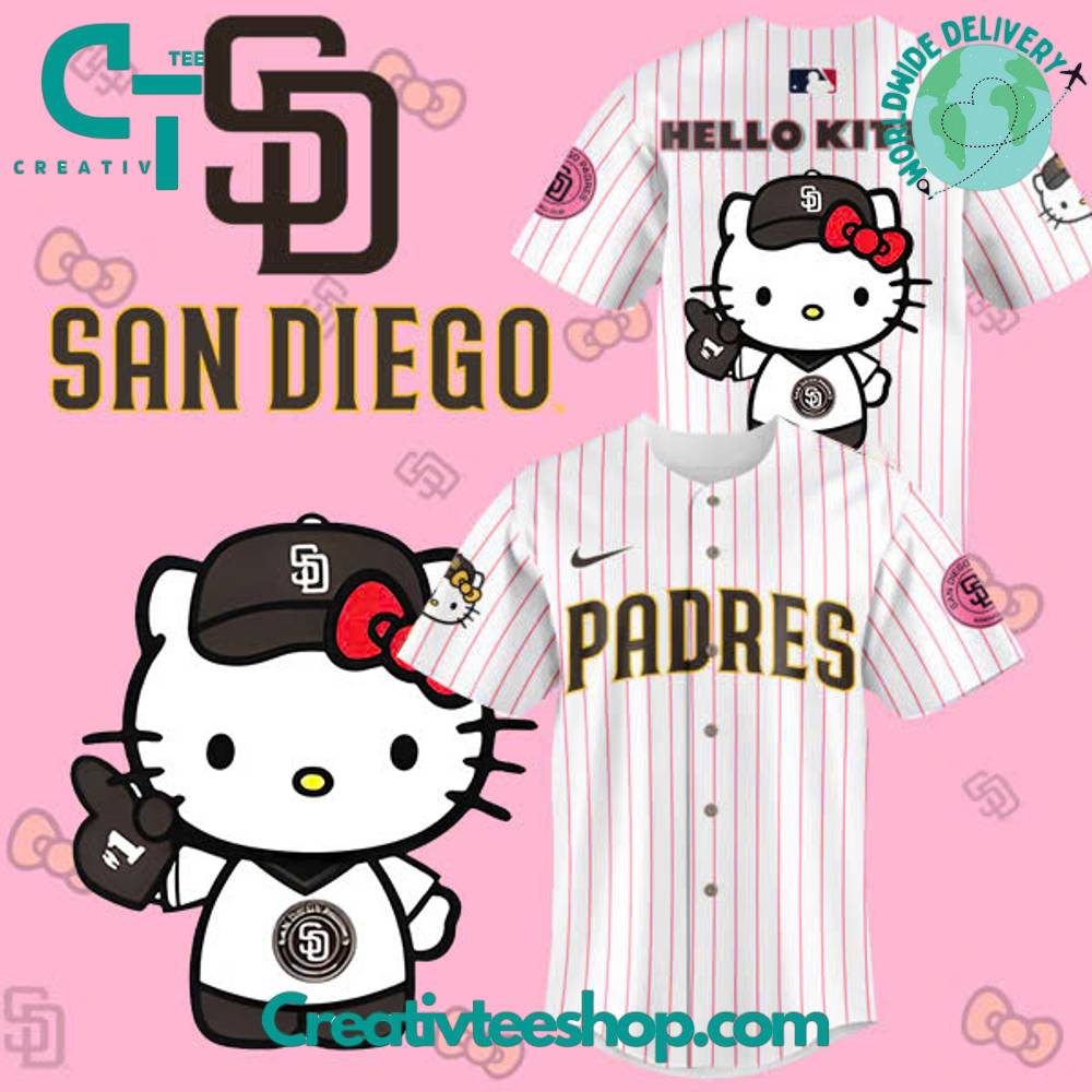 San Diego Padres Hello Kitty Stripes Jersey