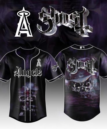 Los Angeles Angels Mlb X Ghost Night Show Custom Baseball Jersey