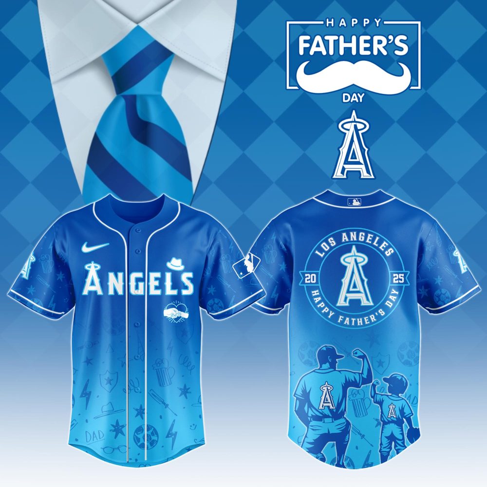 Los Angeles Angels Special Father’S Day Limited Edition Custom Baseball Jersey