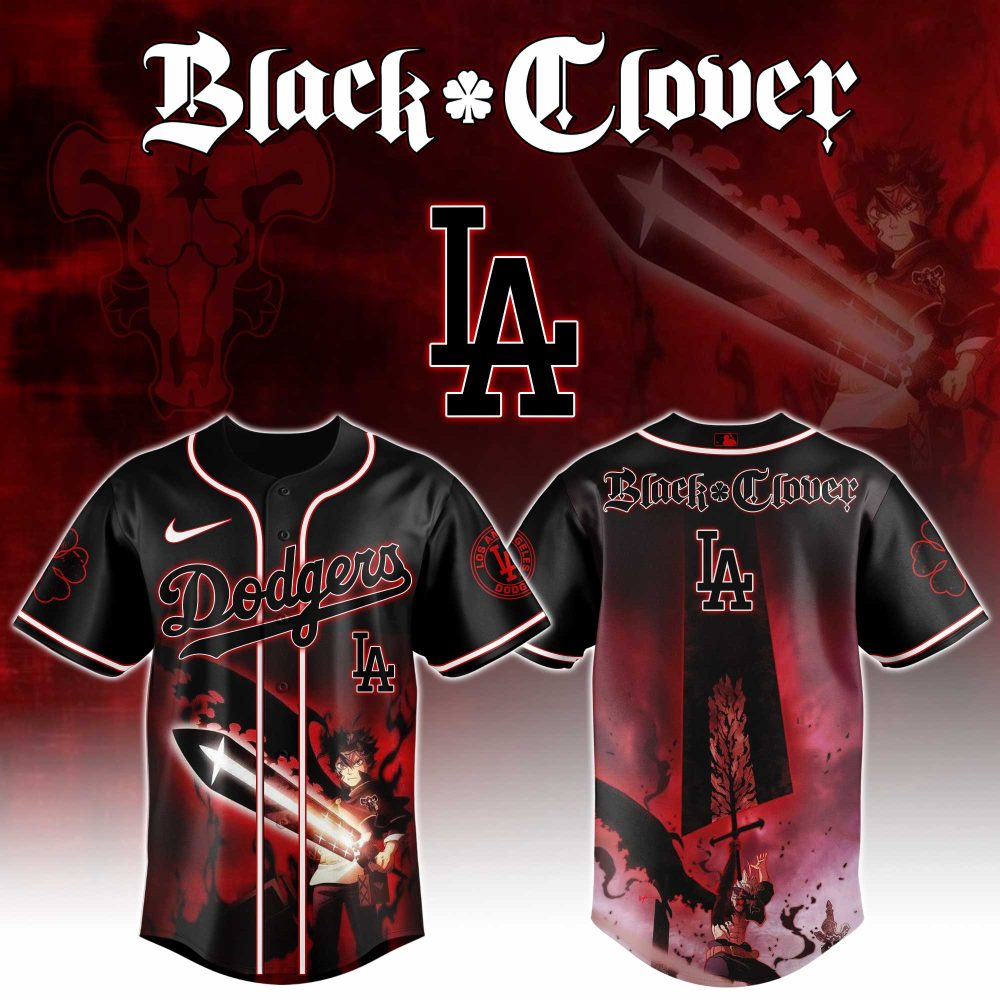 Los Angeles Dodgers Mlb X Black Clover Custom Baseball Jersey