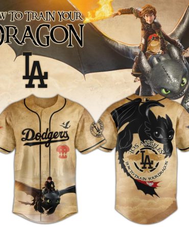 Los Angeles Dodgers Mlb X How To Train Your Dragon Toothless Custom Baseball Jersey