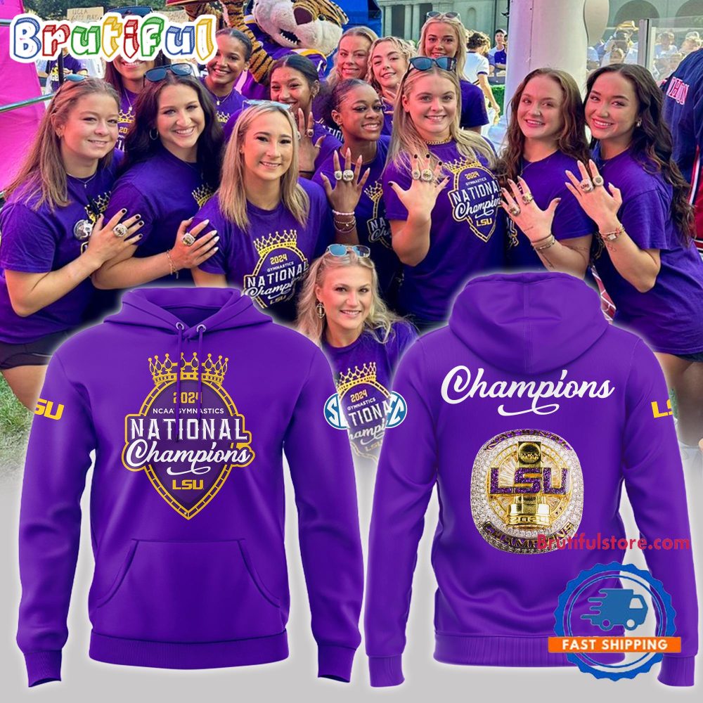 Lsu Gymnastics 2024 Ncaa Champions Hoodie