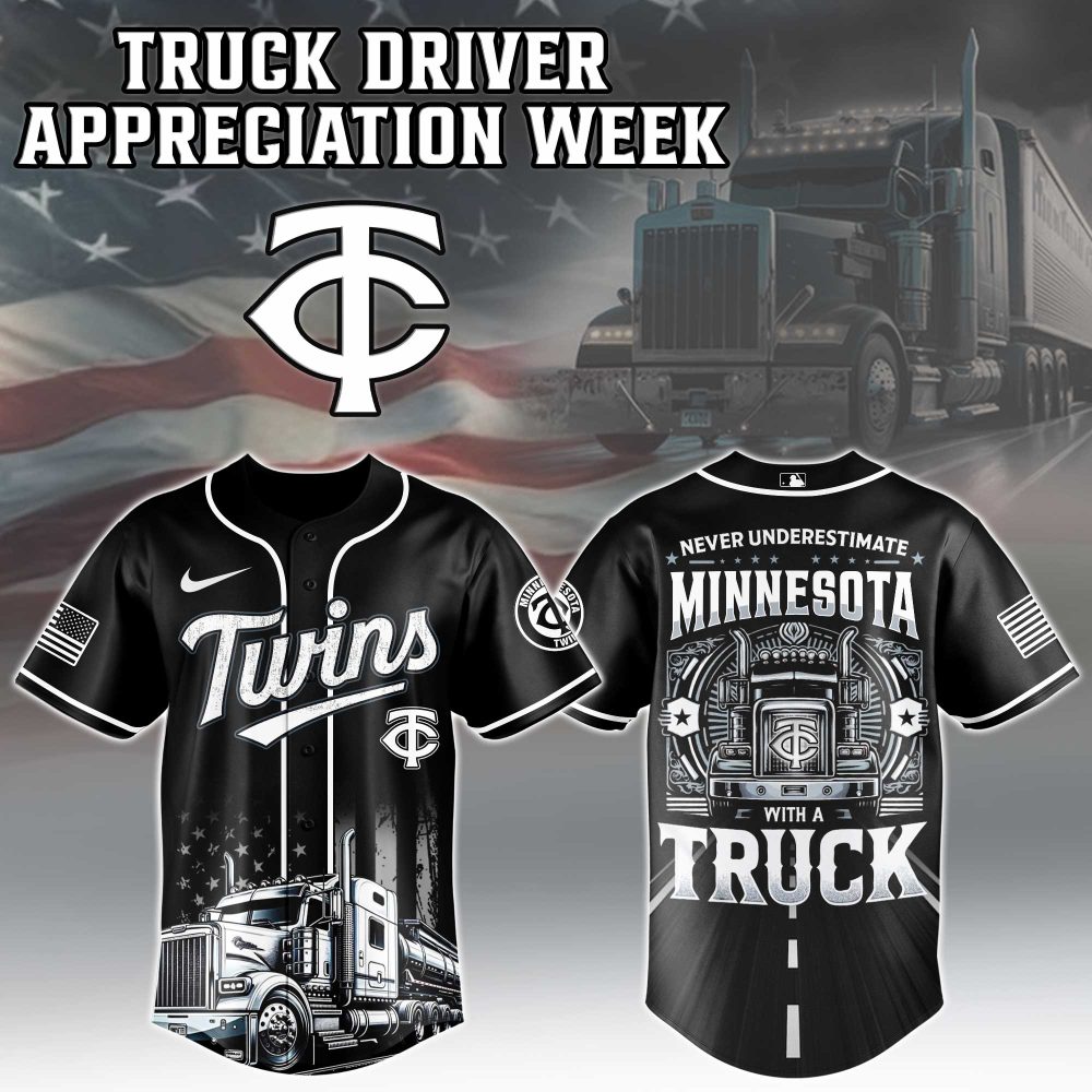 Minnesota Twins Mlb X Nation Truck Driver Appreciation Week Limited Edition Custom Baseball Jersey