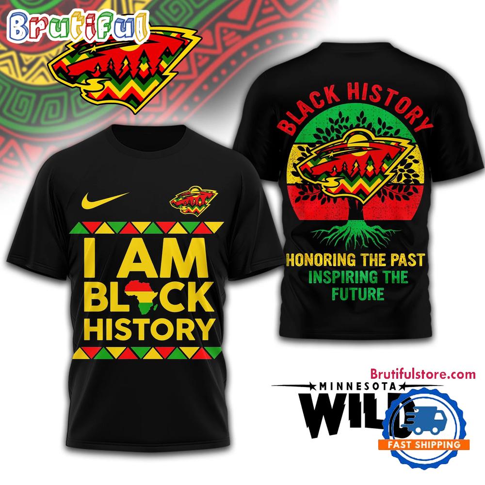 Minnesota Wild 2026 Nhl Black History Limited Edition 3D Shirt