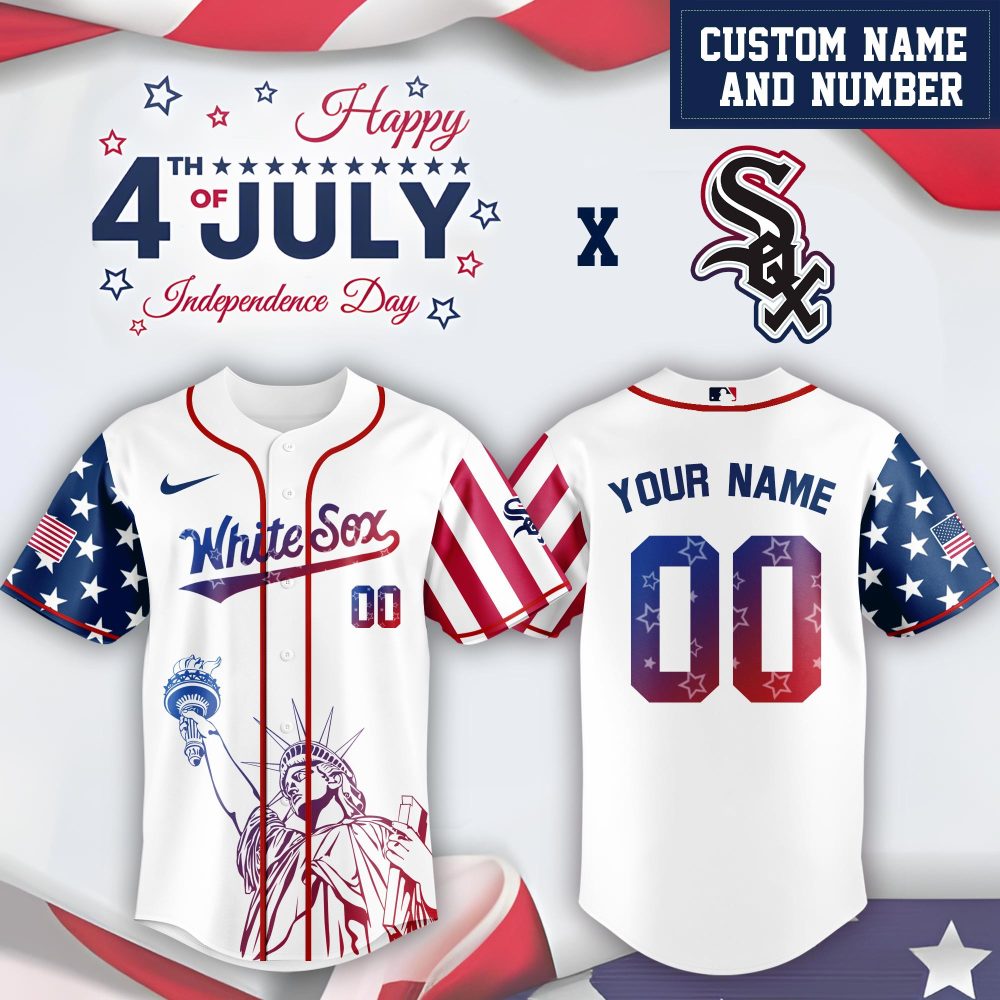 Mlb Chicago White Sox Special Independence Day Limited Edition Custom Baseball Jersey