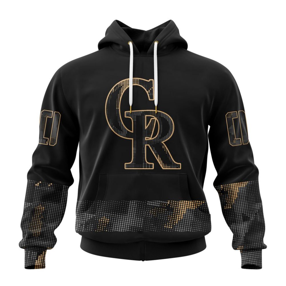 Mlb Colorado Rockies Special Armed Forces Day Custom Baseball Jersey