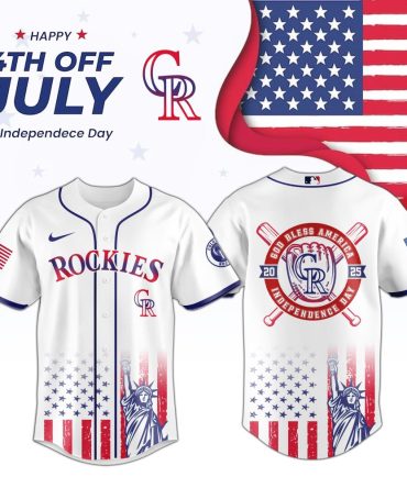 Mlb Colorado Rockies Special Independence Day Custom Baseball Jersey