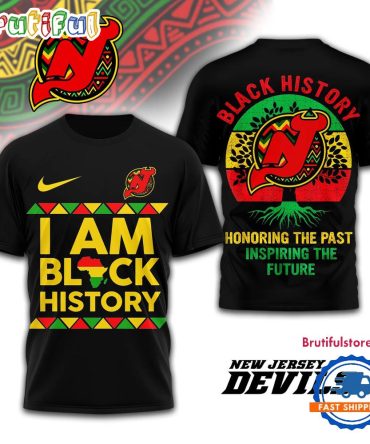 New Jersey Devils 2026 Nhl Black History Limited Edition 3D Shirt
