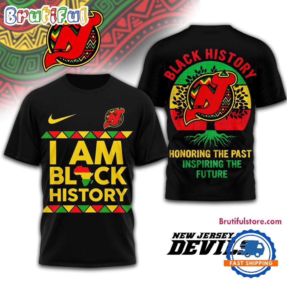 New Jersey Devils 2026 Nhl Black History Limited Edition 3D Shirt