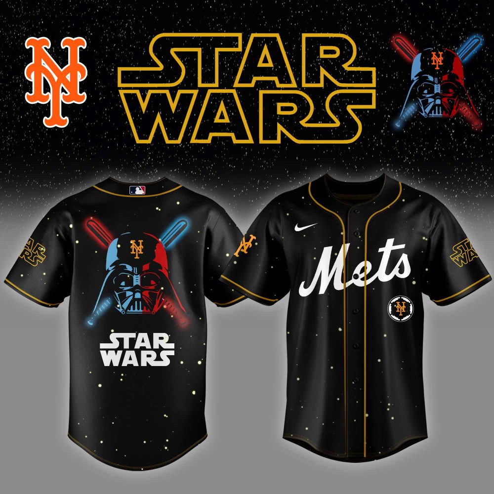 New York Mets Mlb X Starwars Custom Baseball Jersey