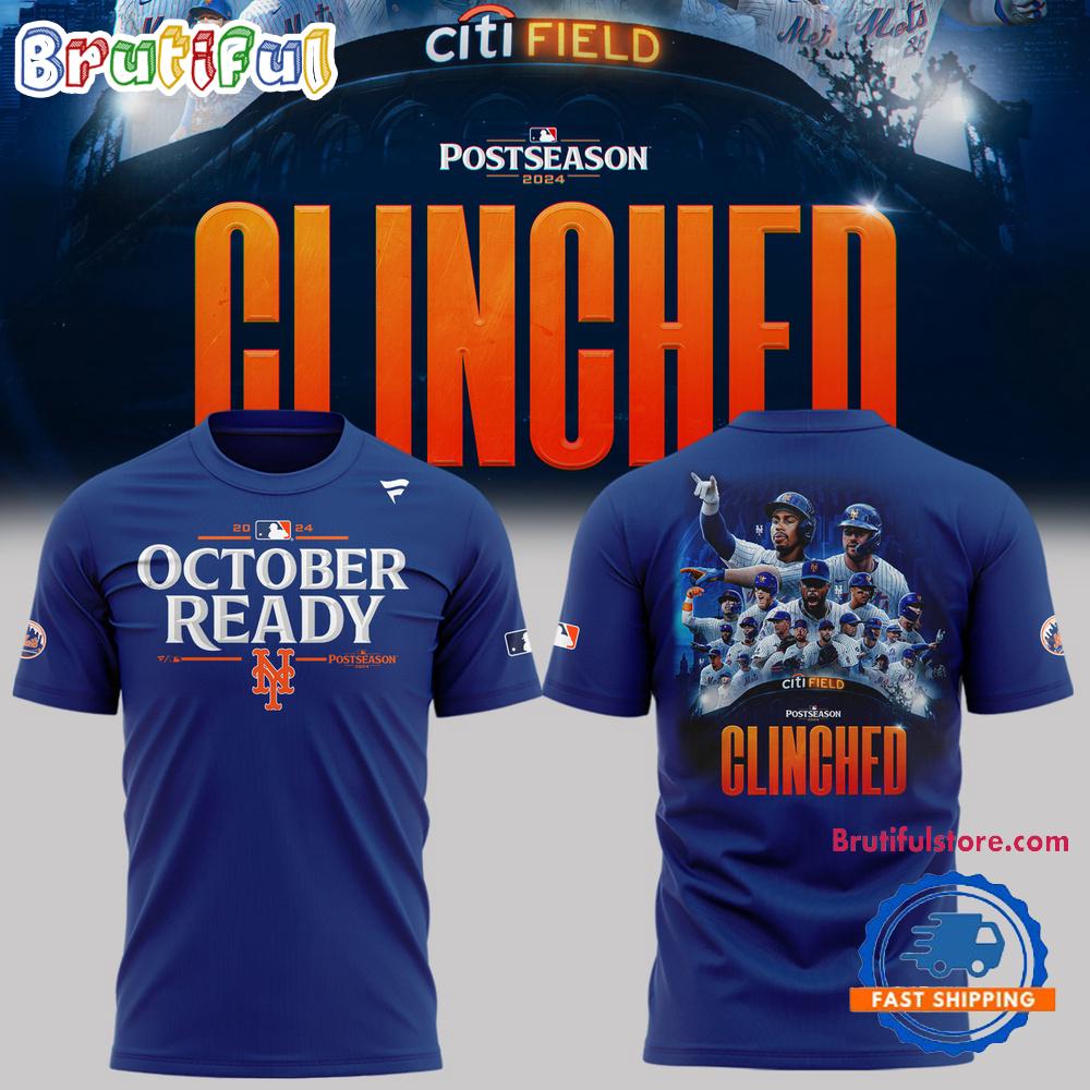 New York Mets Special 2024 Mlb October Ready Omg 3D Shirt