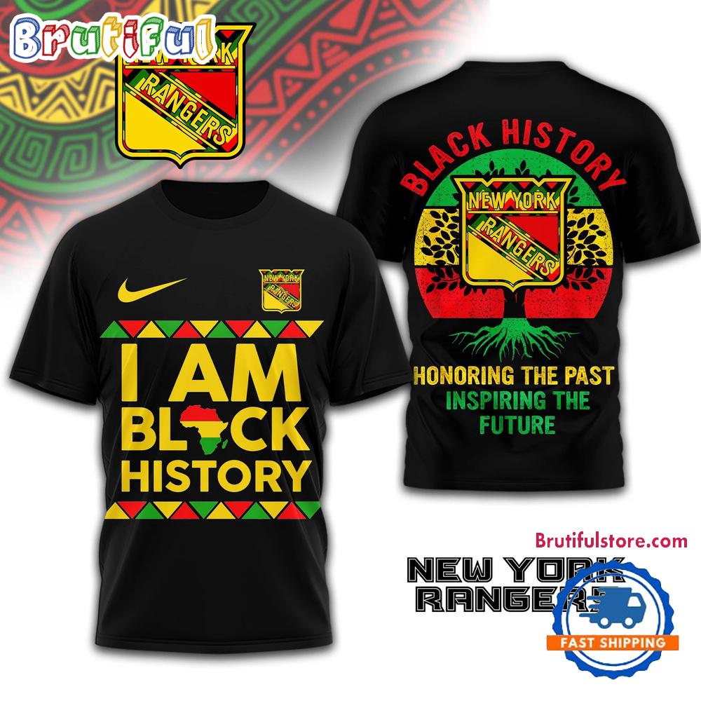 New York Rangers 2026 Nhl Black History Limited Edition 3D Shirt