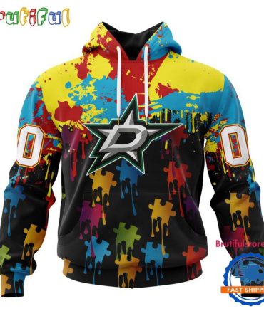 Nhl Dallas Stars Special Autism Awareness Custom Hoodie, Sweatshirt, Tshirt